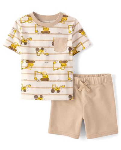 The Children's Place baby-boys And Toddler Short Sleeve Top and Shorts 2 Piece Outfit