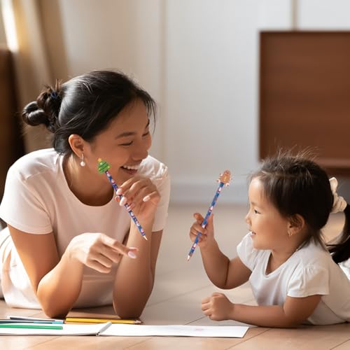 ZOPPER 6 x Christmas Pencils with Festive Eraser Toppers Xmas Gifts for Children Christmas Stationery & Stocking Fillers - Image 5