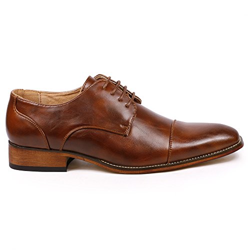 Metrocharm MC106 Cap Toe Lace Up Oxford Classic Dress Shoes2