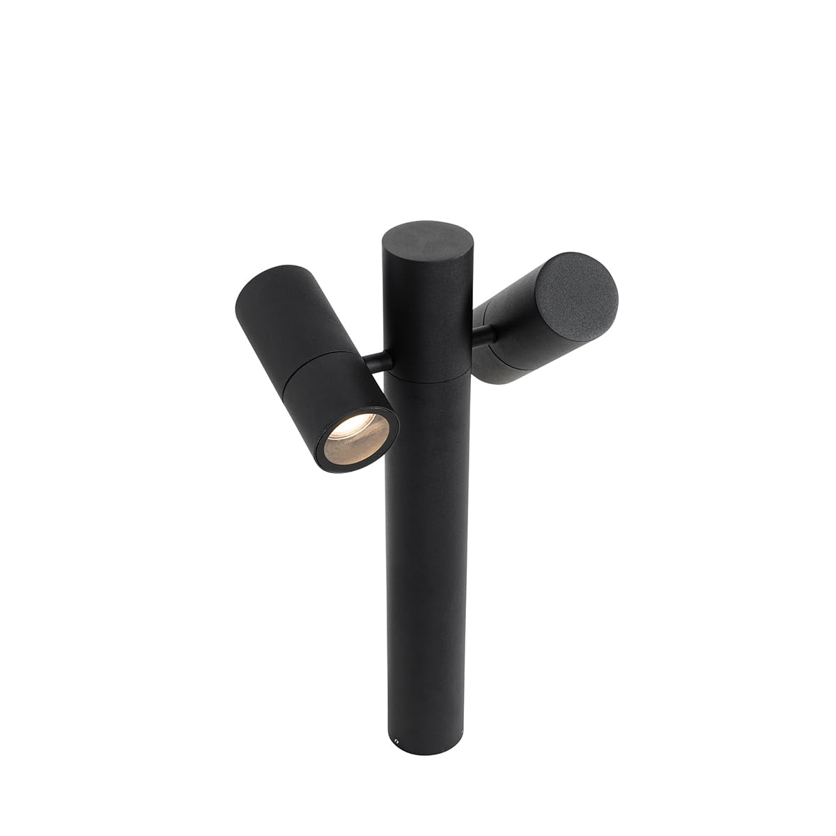 Lampe sur pied extérieur 2 lumière L 25 cm Noir Moderne Qazqa duo