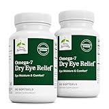 Terry Naturally Omega-7 Dry Eye Relief - Eye Health Supplement with Buckthorn Seed Oil - Dietary Supplement to Aid Dry Eye Relief - 60 Softgels, 2 Pack