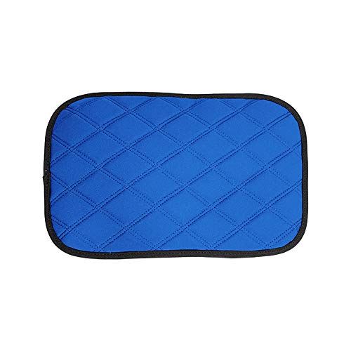 Image of FH Group Neosupreme Blue Diamond Pattern Center Console Pad - Water-Resistant Armrest Cover Protector for Cars, SUVs & Trucks