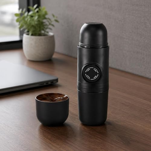 Image of Manual Espresso Brewer Outdoor Friendly Portable Espresso Machine Compact Hand Pump Coffee Machine for Campers, Travelers, Camping, Blk Hand Press|Home & Garden | Kitchen Dining & Bar | S