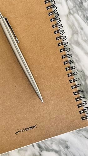 Fark Tanıtım Spiralli Notebook, Kraft Kapaklı, A5 Boyutunda (15x21 cm), 100 Yaprak (Çizgili) - Görsel 2