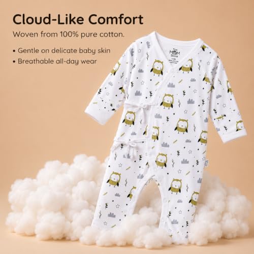 Image of The Mom Store Baby Romper Jabla Style Combo For Boys And Girls | Cotton | Soft Infant Bodysuit | Trendy Stylish Sleepwear For Newborn Baby | Printed | Unisex Comfortable Everyday Baby Wear