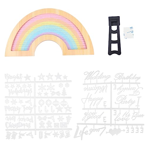 SHINEOFI Tableau En Feutre à Lettres Diy Cadre Bois Massif Petit Format, Surface Rainurée Pour Messages Personnalisés, Support Intégré Pour Décoration Maison Et Outil Pédagogique