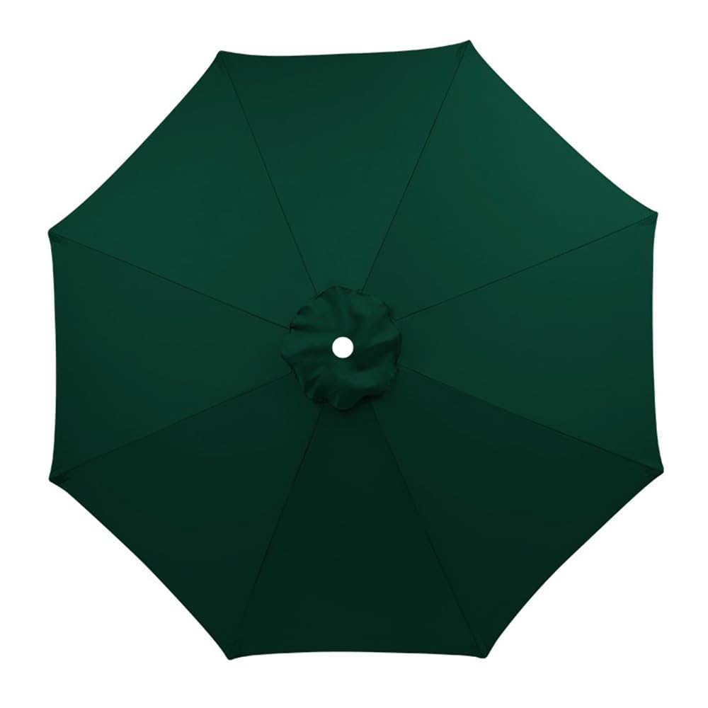 Copertura in Tessuto Blu per Ombrellone da Giardino, Telo di Ricambio per Ombrellone da Giardino A 6 Stecche/8 Stecche, Telo di Ricambio per Ombrellone, Solo Telo(Dark Green,8/2.5m-8.2ft)