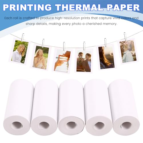 Papel térmico de 57x25 mm en 30 rollos de color para cámaras infantiles 3