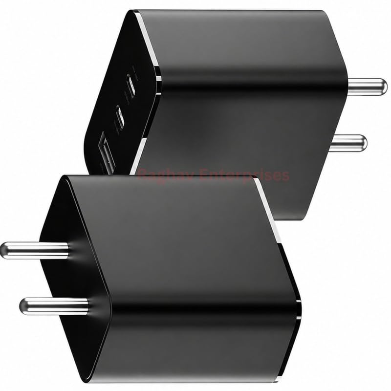 Image of 65W Fast Charger Compatible with Nothing Phone 4 /3A /2A /2 /1, CMF Phone 1 | PPS PD 3.0 Type-C Wall Adapter | BIS Certified | Compatible with Nothing 3A Pro /2A Plus OP Black