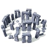 Pamonrueer 54 Pcs Miniature Stonehenge Model Kit Resin Stonehenge Figurines Travel Around The World Famous Architecture Figurines for Room Accessories DIY Antique Sculpture Desktop