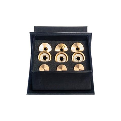 Trumpet Trim Kit for improving the sound. For all Bach Stradivarius Trumpet. Custom made KGUBrass (MEDIUM, Raw Brass) Cover
