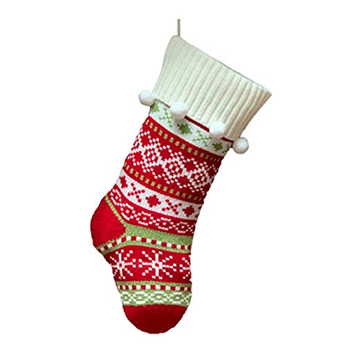 Preisvergleich Produktbild Noete Weihnachtssocken Geschenktüte gestrickt Jacquard Weihnachtsdekoration Socken Weihnachtssocken Christmas Socks 1Stück