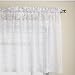 Lorraine Home Fashions Priscilla 60-inch x 24-inch Tier Curtain Pair, White