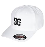 DC Men's Cap Star 2 Hat, White, Small/Medium