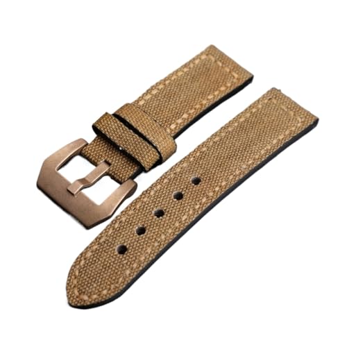 Bracelet pour Hommes Watch Cuir Toile 20mm 22mm pour Montre PAM111 BR