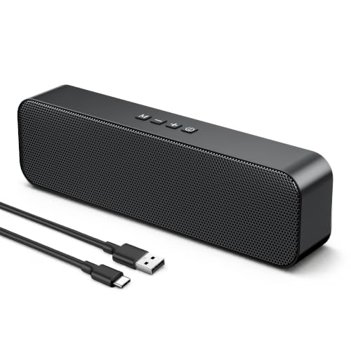 Altavoz portátil alimentado por USB y altavoces de PC con cable para monitor de escritorio