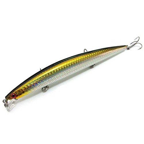 Momoda 0-1.5M Diving Luminous Belly Fish Culter Plastic Hard Fishing Lures (17Cm Length, Pack Of 10Pcs) #TOP4