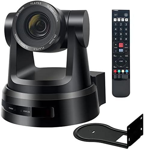 SMTAV Telecamera PTZ 20X Zoom Ottico - 1080P60, Uscite 3G-SDI, HDMI, USB 3.0, IP - Per Videoconferenze E Streaming