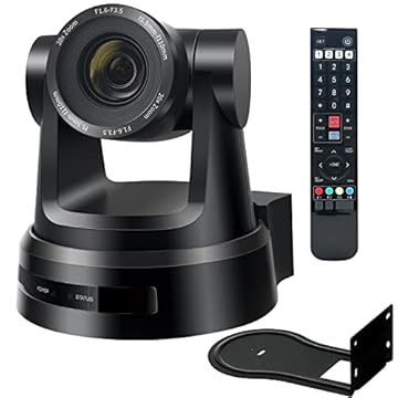 Câmera PTZ, câmera de sala de conferência 20X com saídas de transmissão 3G-SDI, USB3.0, HDMI e IP, rastreamento AI, suporte PoE 1080P 60fps para igrejas, transmissões e eventos (Navio do Brasil)