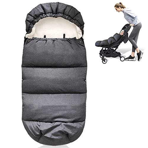 Chanceliere Universelle pour Poussette, Imperméable et Froide Sac de Couchage Bébé Hiver pour Landau, Amovible Couverture Emmaillotage Bebe pour Poussette, Landaus, Buggy, Siège Auto, Lits Bébé Cover