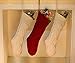 Free Yoka Cable Knit Christmas Stockings Kits Solid Color White Ivory Classic Decorations 18