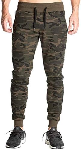 Peppyzone Men's Cotton Camouflage Slim Fit Track Pants for Men & Joggers | Durable Sports Trackpant โ Ideal for Gym, Casual, Running & Active Wear | Men Trackpants, Green, M