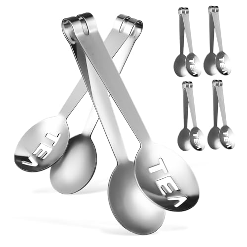 ULTECHNOVO 6 piezas Pinzas de Inoxidable Colador y Exprimidor para Bolsas de Accesorios Multifuncionales para Hogar y Fiestas