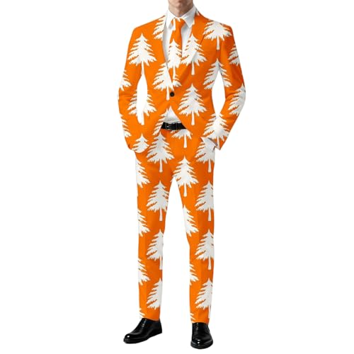 Ensemble homme orange chic pour les fêtes au confort moderne absolu