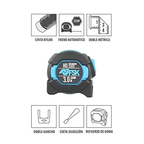 Ferrestock FSKFLHQ3016 Flexometro, Blu