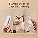 HICC PET Cat Chin Acne Finger Wipes – Gentle Enzyme Complex Care for Feline Acne & Blackheads, Vet Recommended Daily Chin Cleaning Wipes, No-Rinse Natural Formula