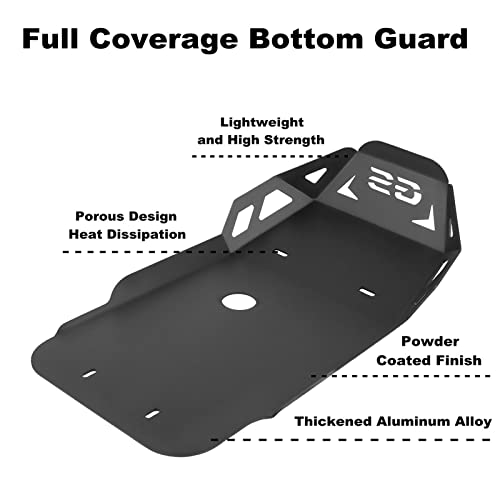 Image of Worldmotop Chassis Engine Skid Plate Compatible with BMW F750GS F850GS 2018-2020 Motorcycle Skidplate Protective Frame Guard Cover (Black)