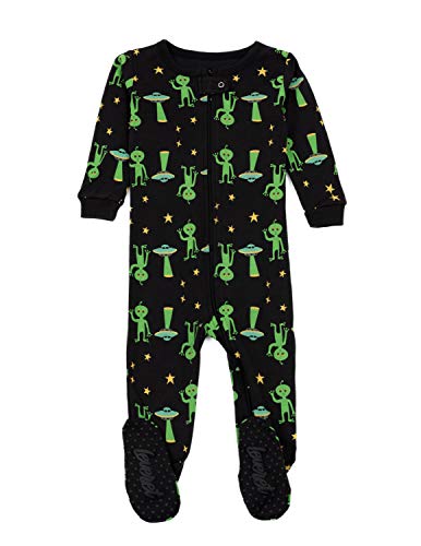 Image of Leveret Kids Pajamas Baby Boys Girls Footed Pajamas Sleeper 100% Cotton Plaids (Size 6-12 Months-5 Toddler)