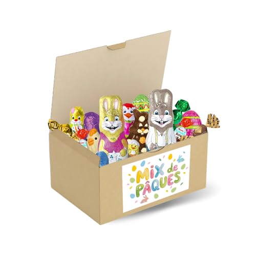 Assortiment de petits Chocolats de Pâques | Kinder Schokobons, Papillotes Revillon, Petits Moulages et Oeufs | Plus de 750 g de Friandises pour Organiser une Chasse aux...