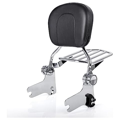 Oumurs Adjustable Sissy Bar with Rack Cover