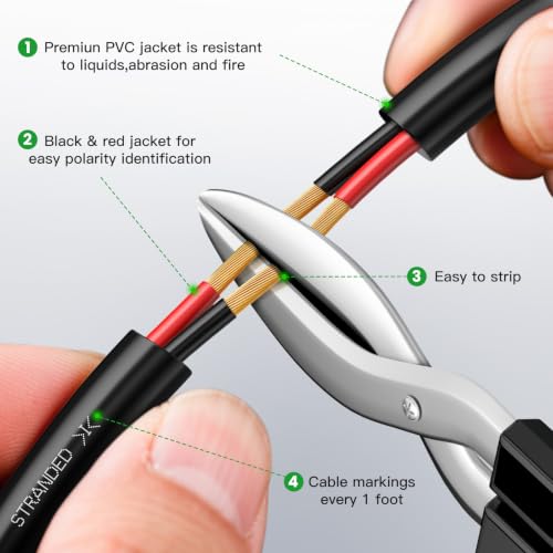 Cable de altavoz calibre 10 CL3 resistente para enterramiento directo 3