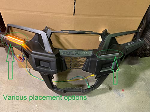 Mcsadventures Plug And Play Turn Signal Street Legal Kit Blinker Lever, Horn/Hazard For For Polaris General With No Hole Forward Facing Sequential Led Indicators #TOP4