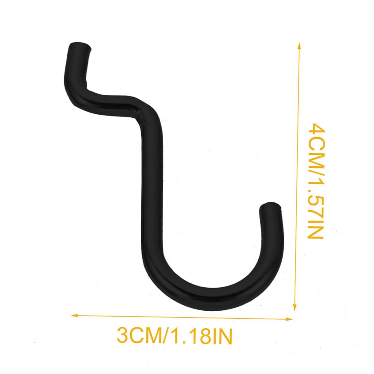 PRETYZOOM 24pcs Garage Wall Hooks Heavy Duty Pegboard Hangers Hooks for Tool Organization Wall Hanging Hole Board Accessories