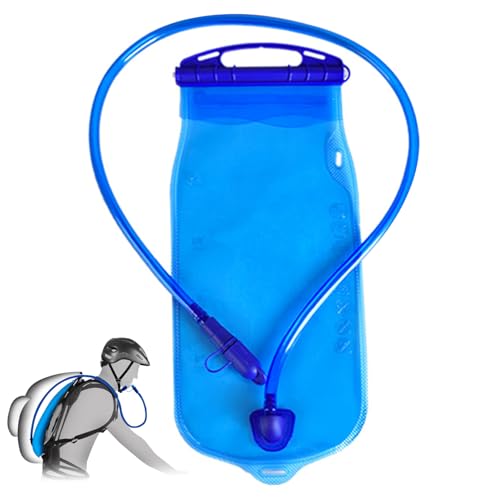 Xweptuy Hydration Bladder 2L Safe Water Bladder Leak-Proof Hydration Pack with Water Spout Running Pouch with Scale for Hiking Camping Cycling Running