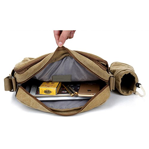 MeCool Borse a Tracolla di tela Borsello Uomo