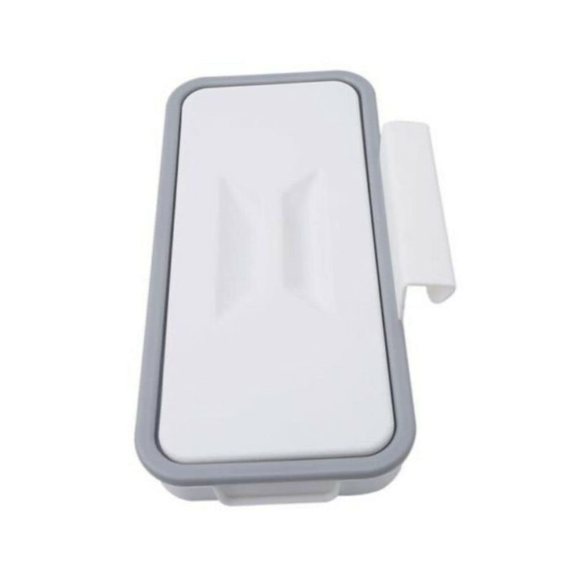 Licsaliwe Hanging Trash Bag Holder - Over Cabinet Garbage Bag Rack with Lid, for Kitchen