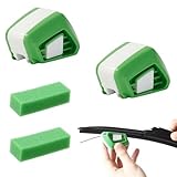 2 pezzi tergicristallo taglierino con 2 spugne, tergicristallo taglierino, panni per la pulizia dell