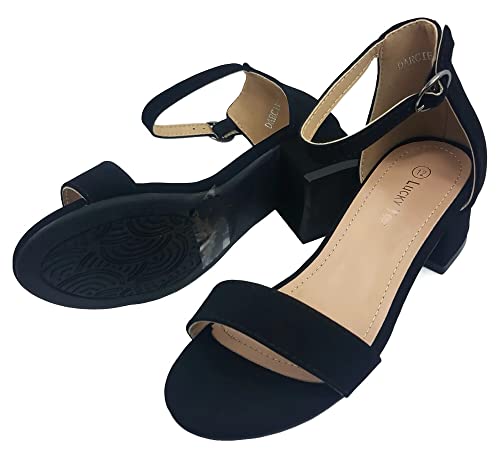 Image of Lucky Top Girls Dress Sandal Low Heel Ankle Strap