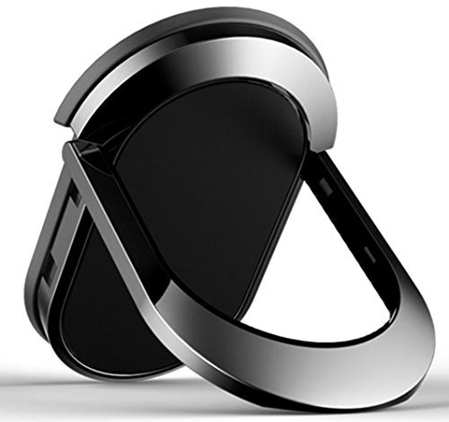 TIGERNU Phone Ring Holder,Magnetic/Universal 360 Degrees Rotation/90 Degrees Flip,Finger Ring Stand Grip Kickstand Mount iPhone Ring, iPad, Samsung, Cell Phone (Black)
