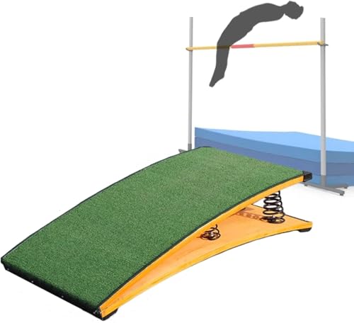 Heavy Duty Spring Board per l'allenamento di voltatura della ginnastica, 60x120cm superficie antiscivolo, 6 molle d'acciaio, piattaforma di legno durevole per gli atleti della scuola domestica