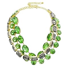 chunky Green Emerald Grey crystal