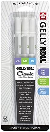 Sakura 57454 Gelly Roll Classic Ass't (05/08/10) 3 canetas, branc...