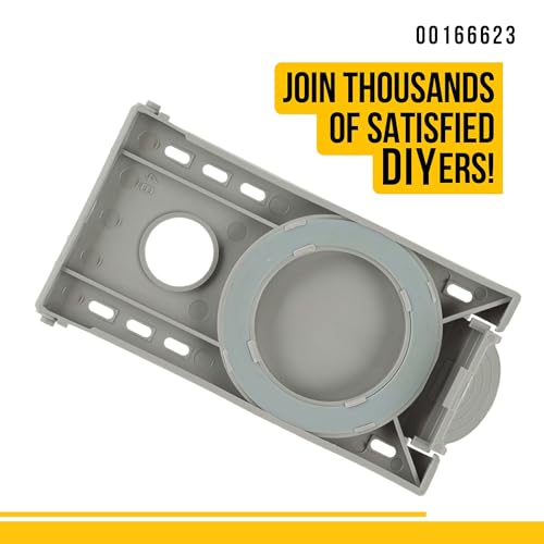 Image of PartsBroz 166623 Rinse Aid Door - Compatible With Bosch Dishwasher - Replaces AP2802335 166623 935387 AH3439214 EA3439214 PS3439214 PS8697157 Ultra Durable Replacement