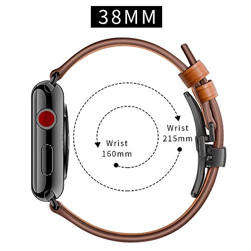Cinturino per Apple Watch 42mm Pelle, Myada
