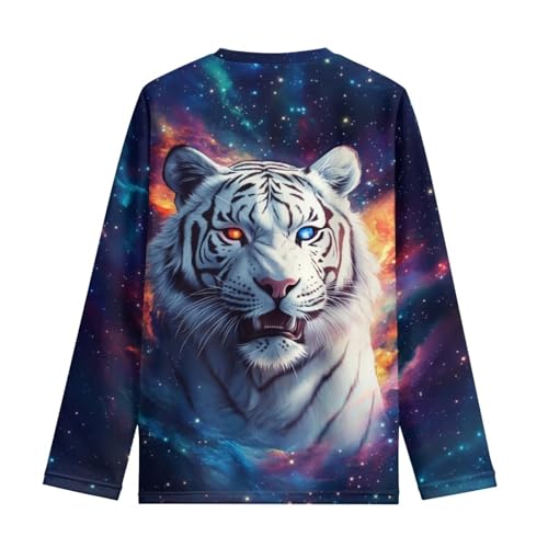 Image of WELLFLYHOM Long Sleeve T-Shirt for Boys Girls 3-16 Years Old Tee Tops Crewneck Pullover Shirts Fall Outfits