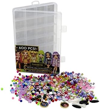 CYPBRANDS 600 Pieces Case for Creating Your Rainbow High Bracelets, Various